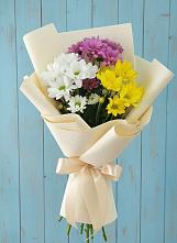 Букет цветов из:  Хризантемы в Молочные Дворы