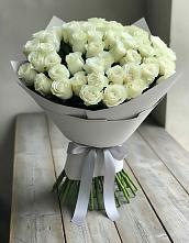 Букет 35 Белых роз в Молочные Дворы