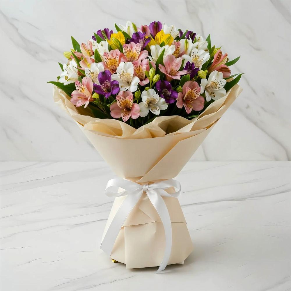 Букет цветов из: Альстромерии в Молочные Дворы