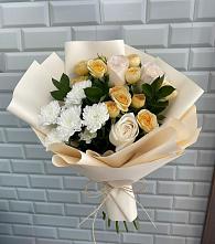 Букет цветов из:  Розы и Хризантемы в Молочные Дворы
