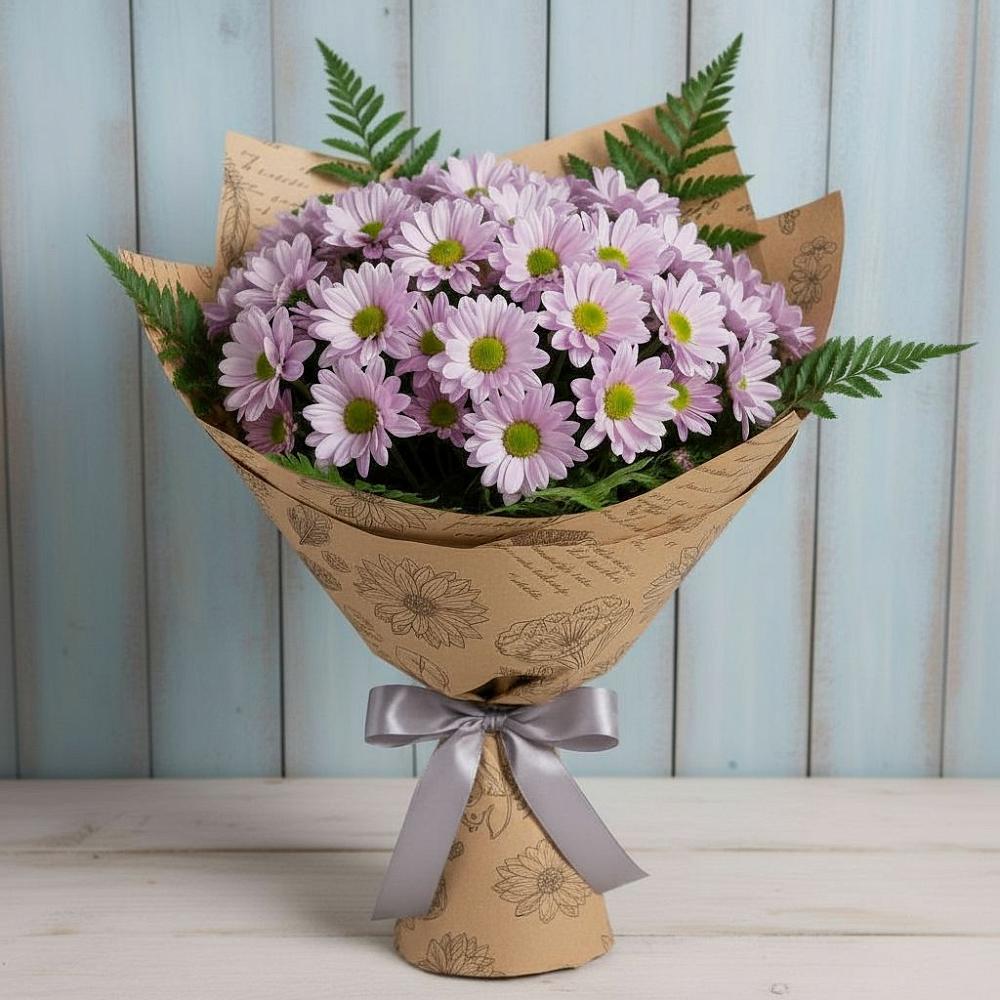 Букет цветов из: Хризантемы в Молочные Дворы