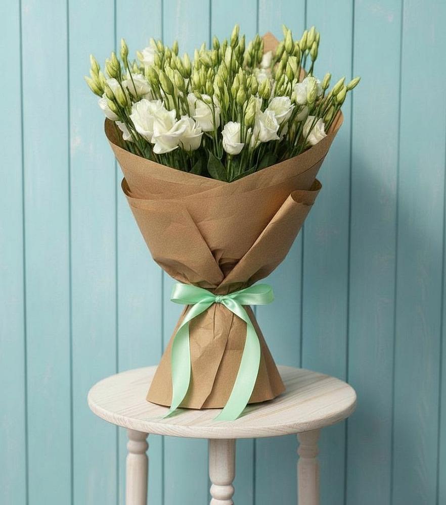 Букет цветов из: Лизиантусы в Молочные Дворы