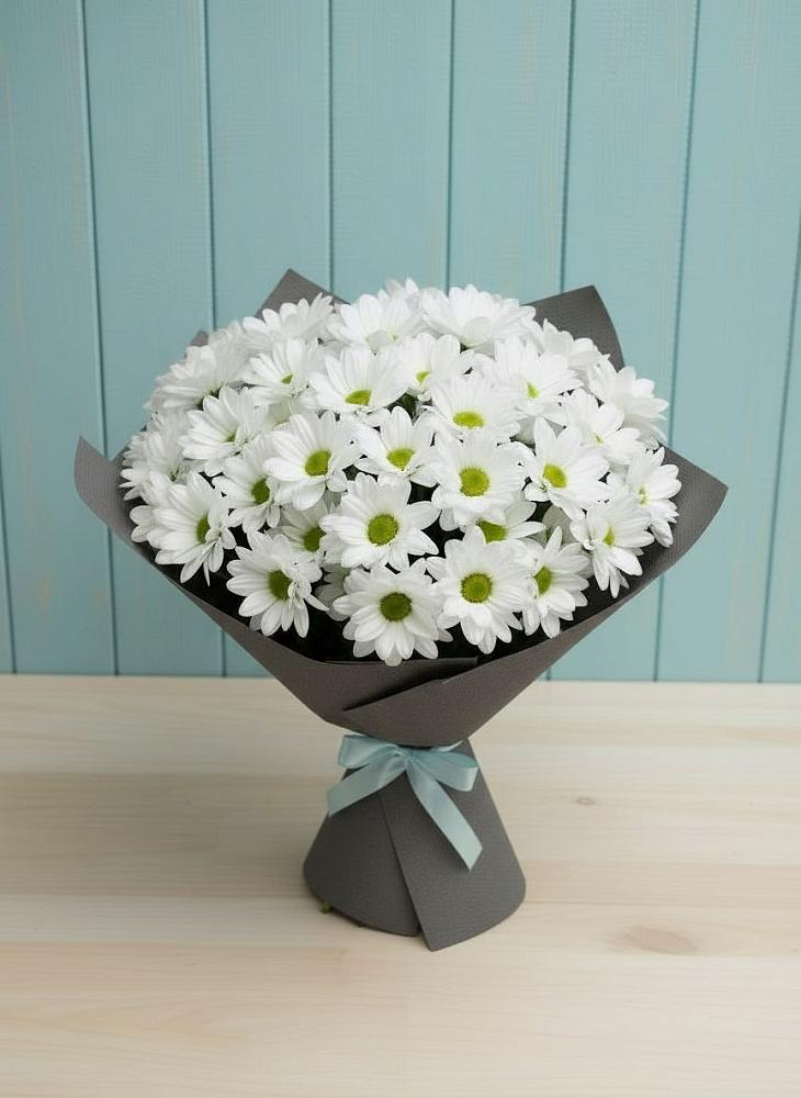 Букет цветов из: Хризантемы в Молочные Дворы