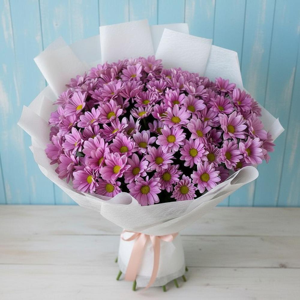 Букет цветов из: Хризантемы в Молочные Дворы