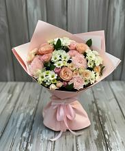 Букет цветов из:  Гвоздики, Розы и Хризантемы в Молочные Дворы