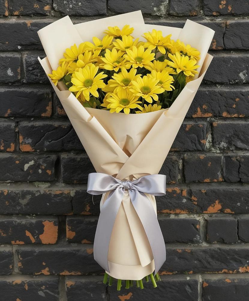 Букет цветов из: Хризантемы в Молочные Дворы