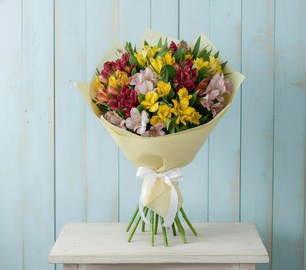 Букет цветов из: Альстромерии в Молочные Дворы