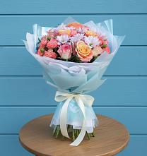 Букет цветов из:  Хризантемы и Розы в Молочные Дворы