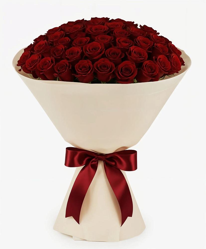 Букет 101 Бордовая роза Блэк Бакарра в Молочные Дворы